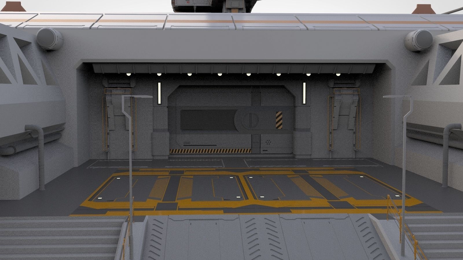 the missile attack warning system 3D model_31