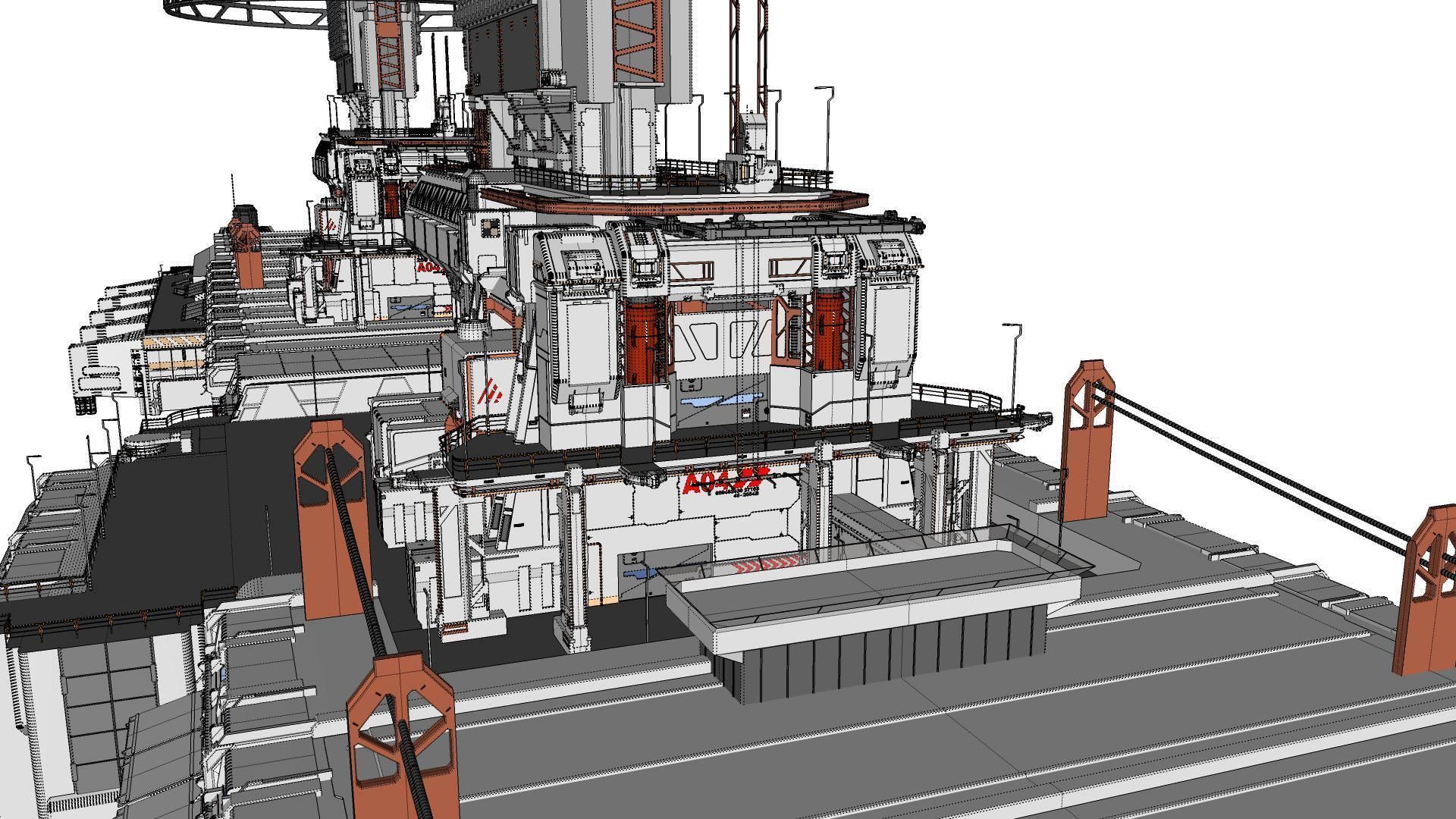 the missile attack warning system 3D model_77