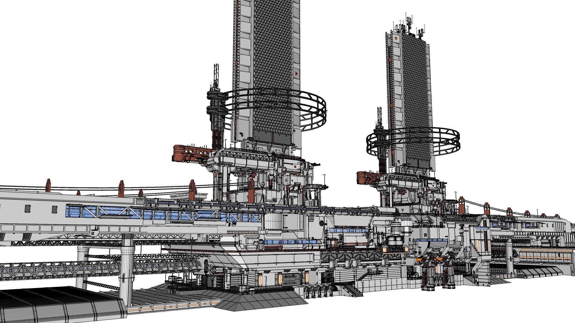 the missile attack warning system 3D model_61