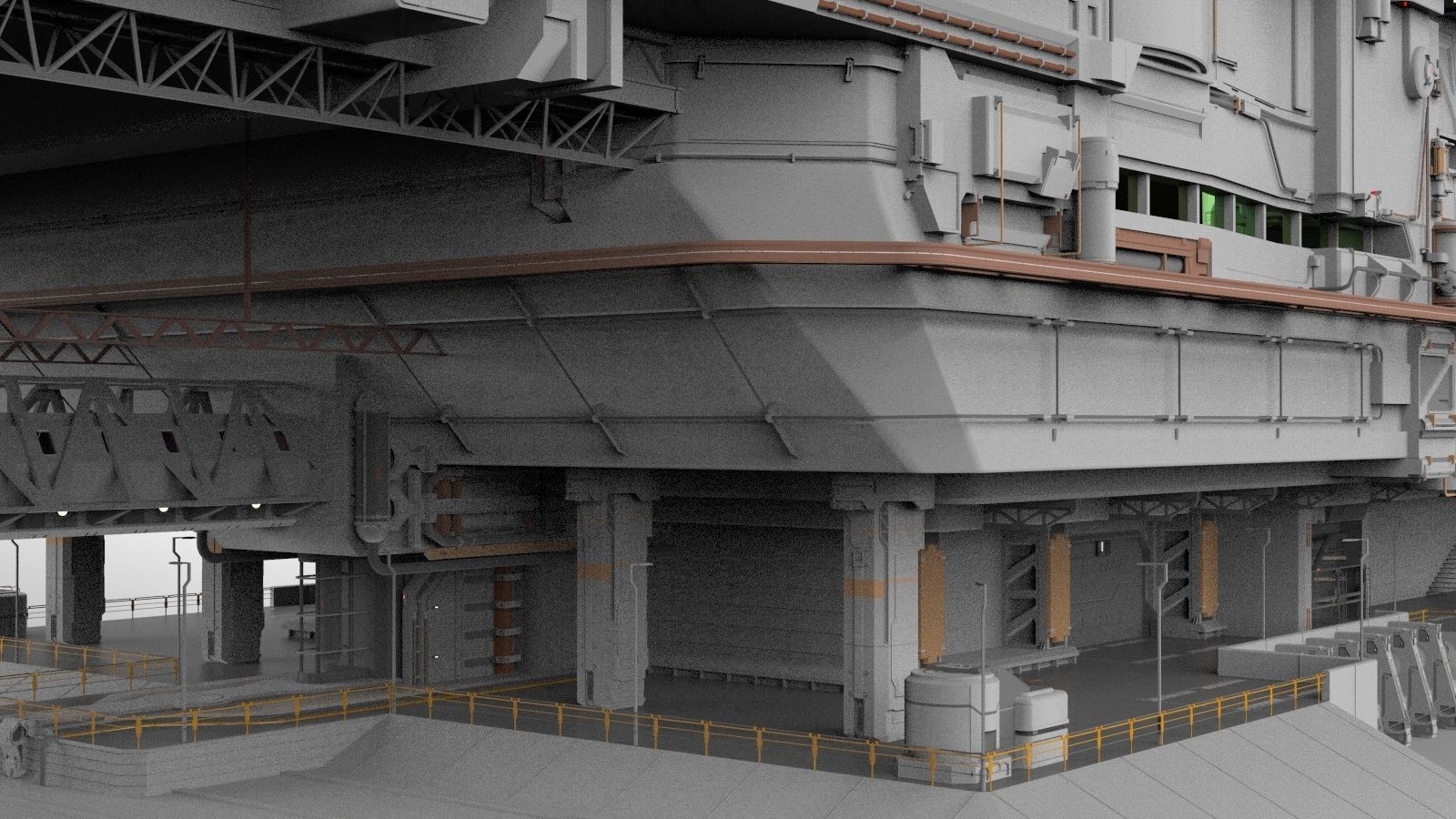 the missile attack warning system 3D model_23