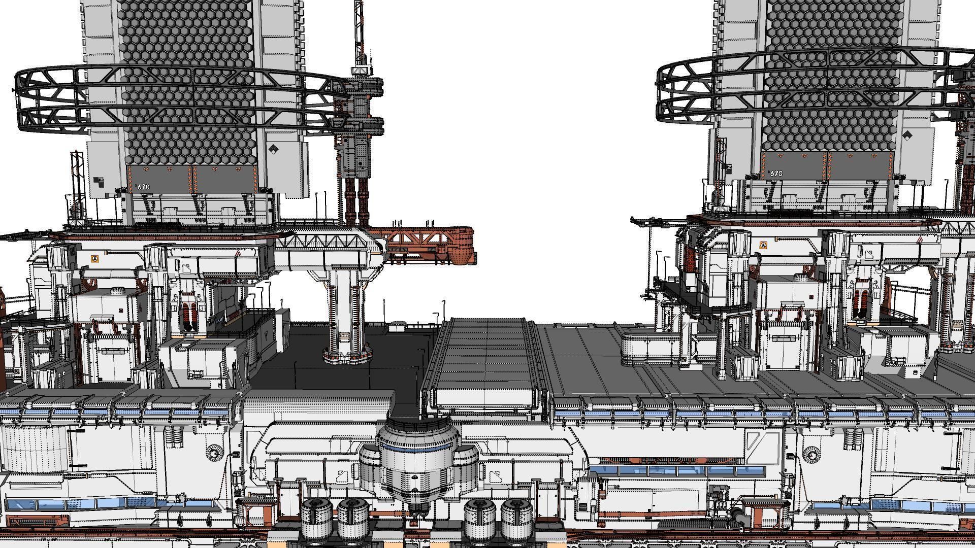 the missile attack warning system 3D model_84