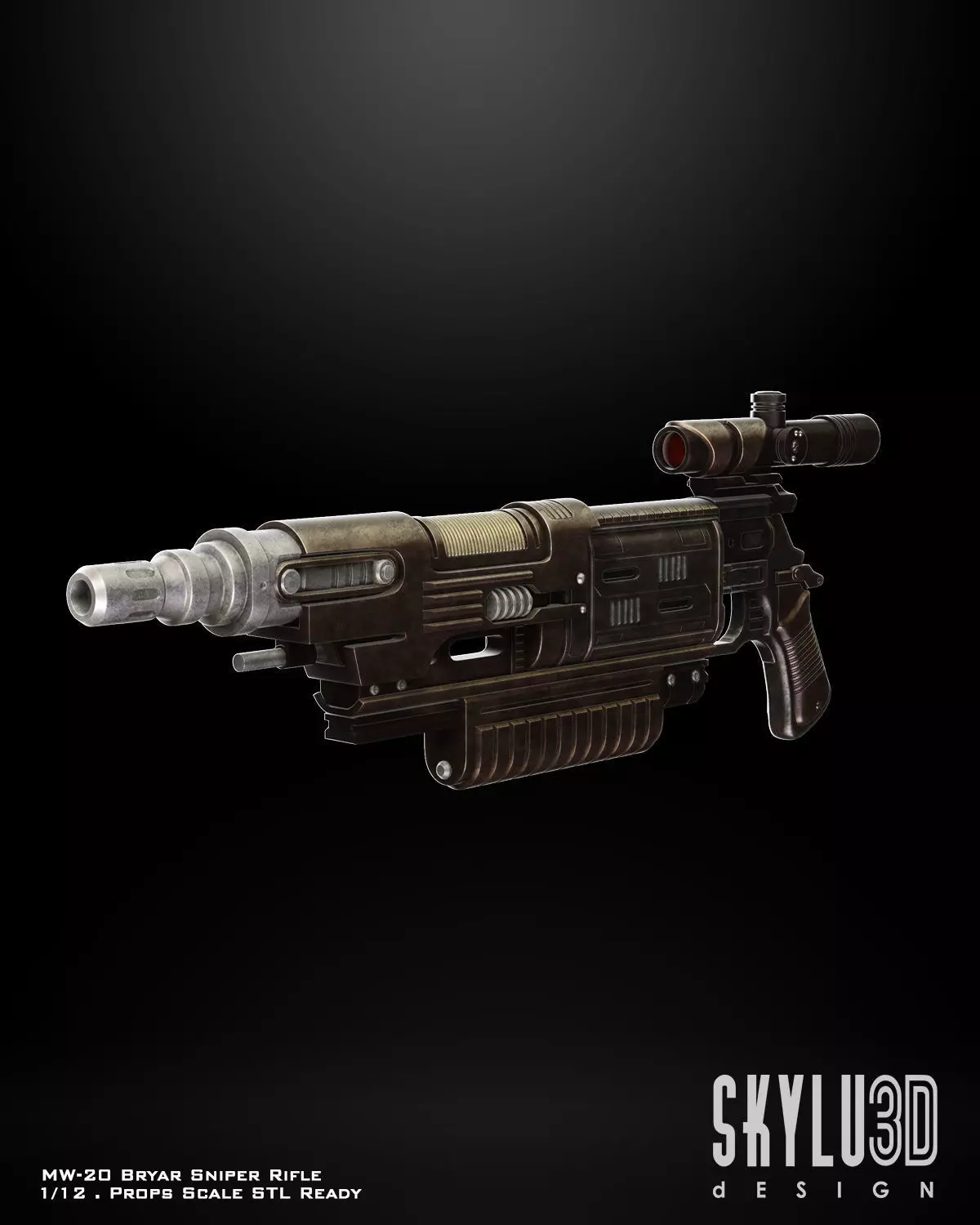 MW-20 Bryar Sniper Rifle Bundle STL Files 3D print model