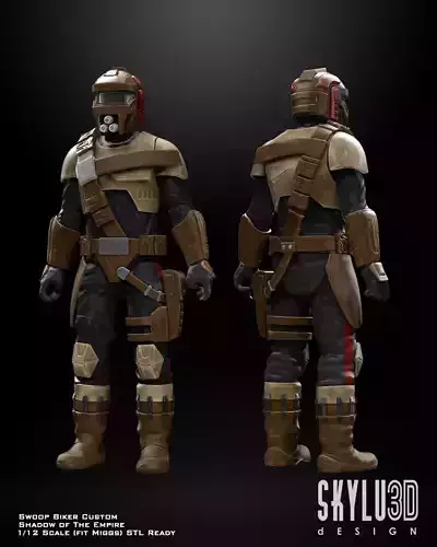 SWOOP Biker SOTE One12 Scale Custom STL Files