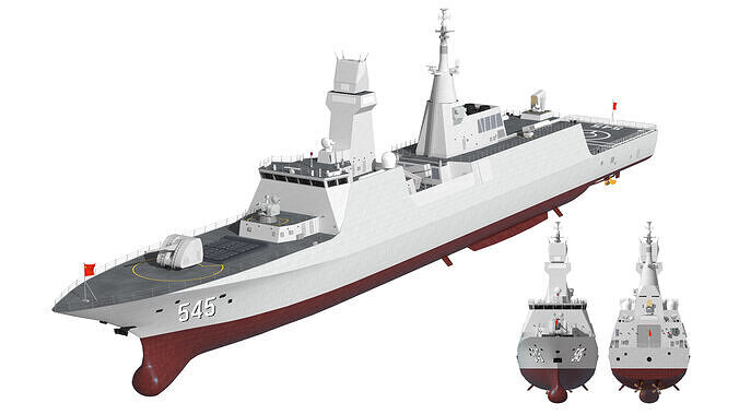 Type 054B guided missile frigate  Peoples Liberation Army Navy 3D model
