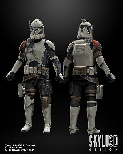 CT-3301 aka Trick One12 Scale Custom STL Files 3D print model
