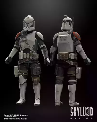 CT-3301 aka Trick One12 Scale Custom STL Files