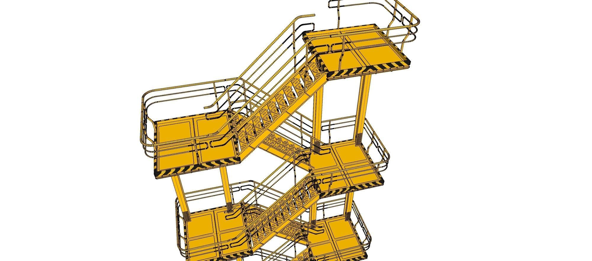 sci-fi stairs 1 3D model_30
