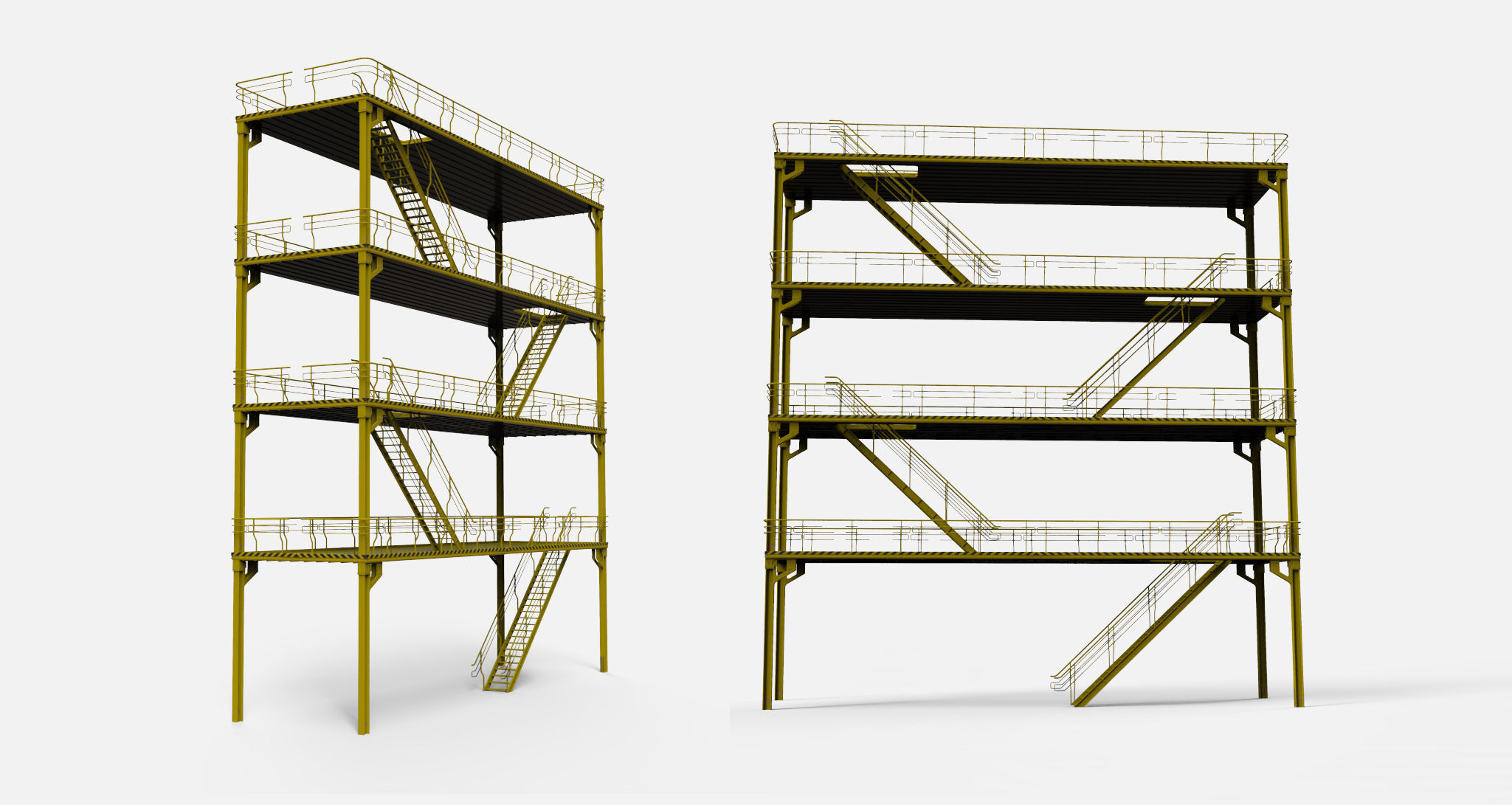 sci-fi stairs 1 3D model_12