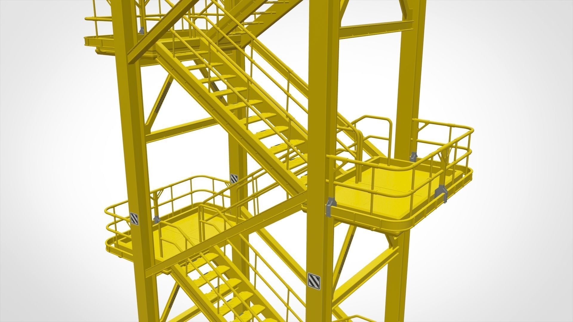 sci-fi stairs 1 3D model_6