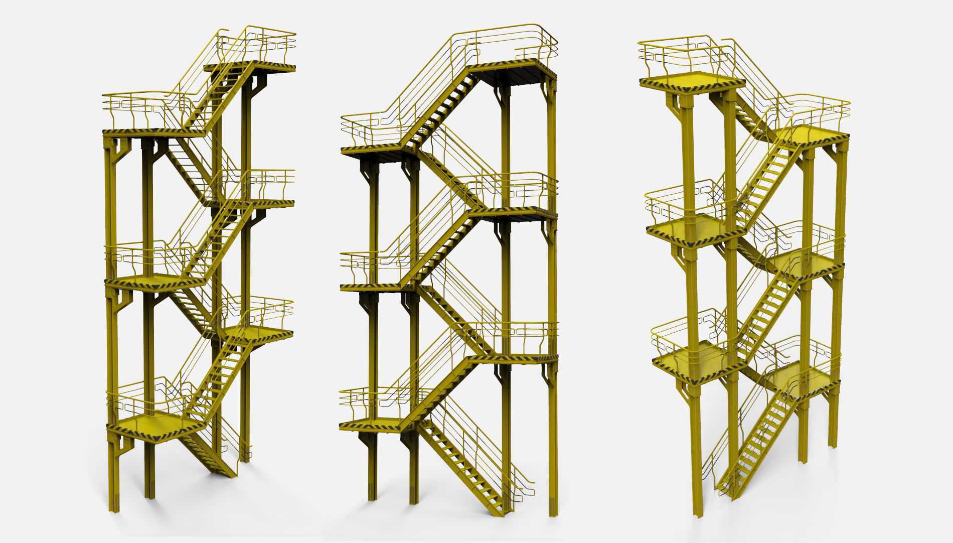 sci-fi stairs 1 3D model_8