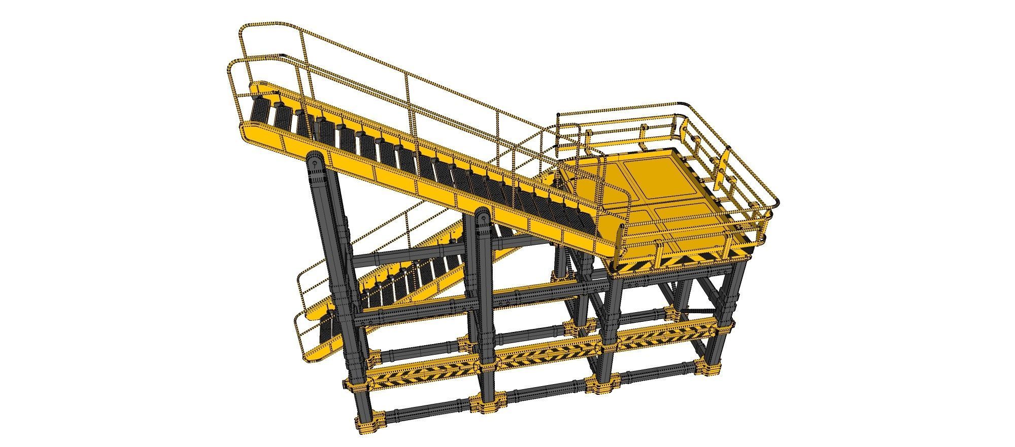 sci-fi stairs 1 3D model_34