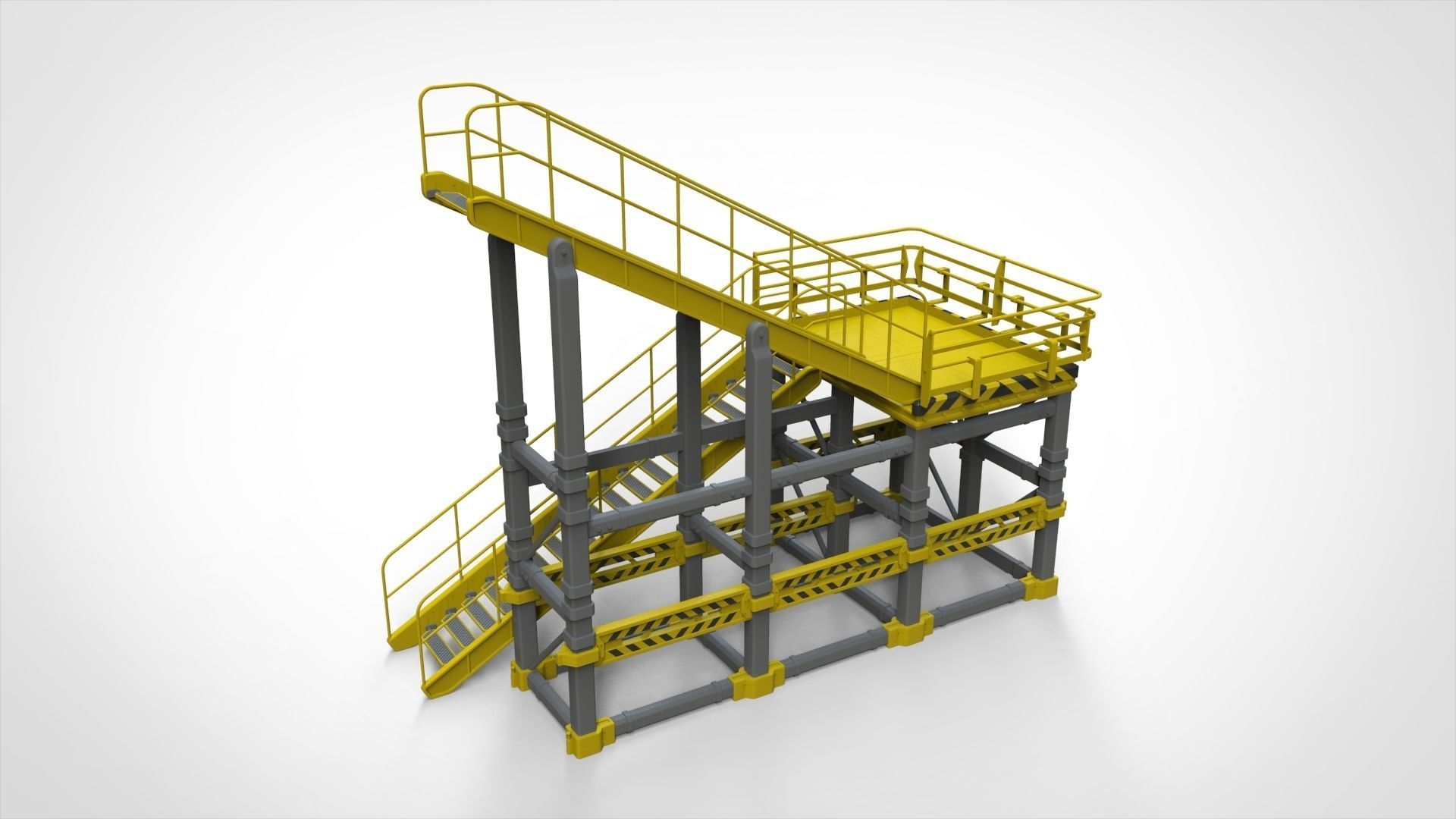 sci-fi stairs 1 3D model_19