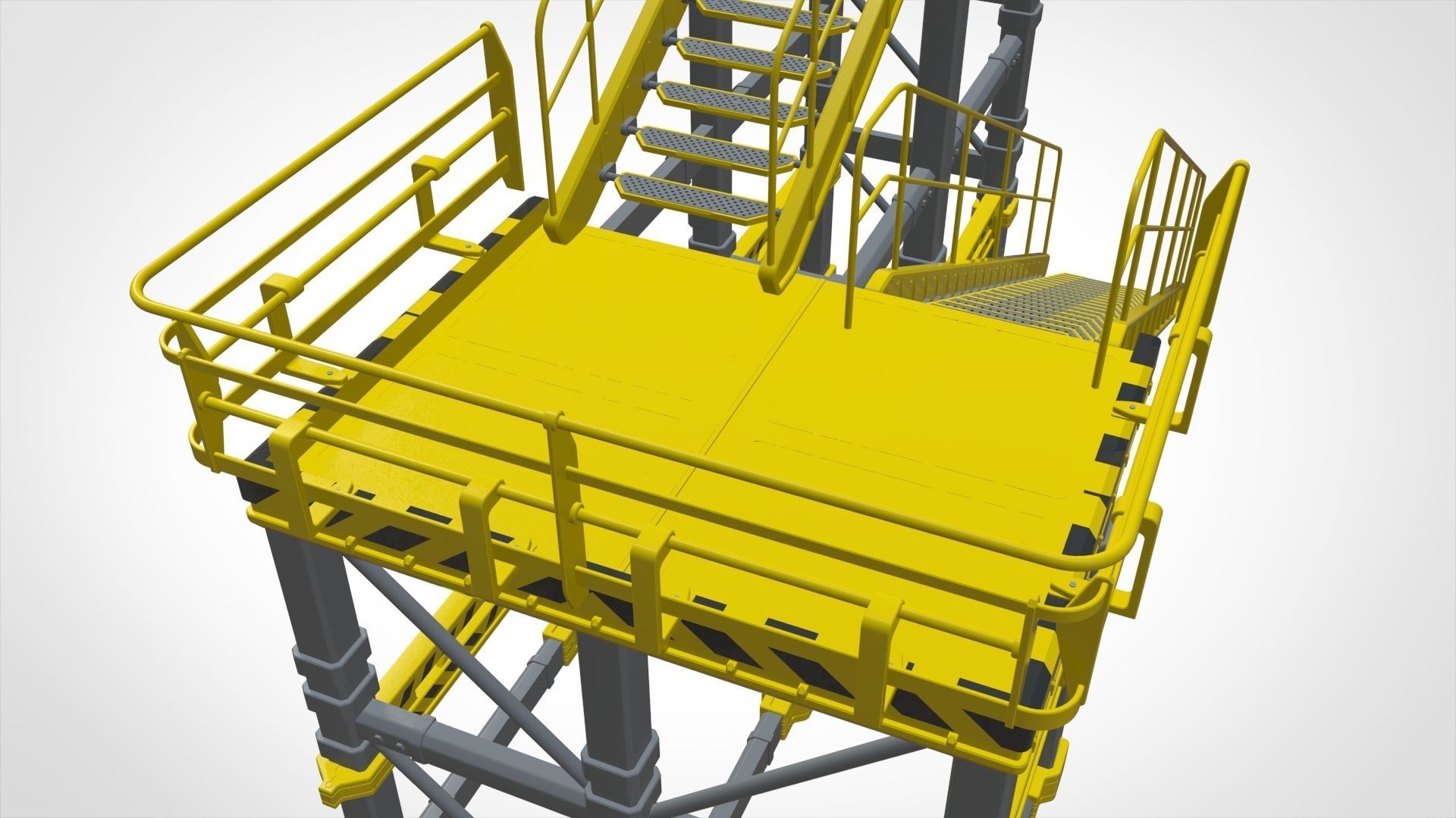 sci-fi stairs 1 3D model_23