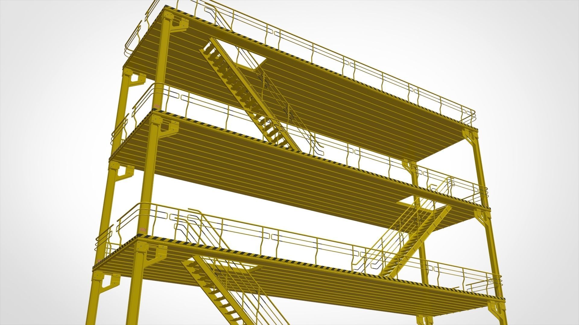 sci-fi stairs 1 3D model_15