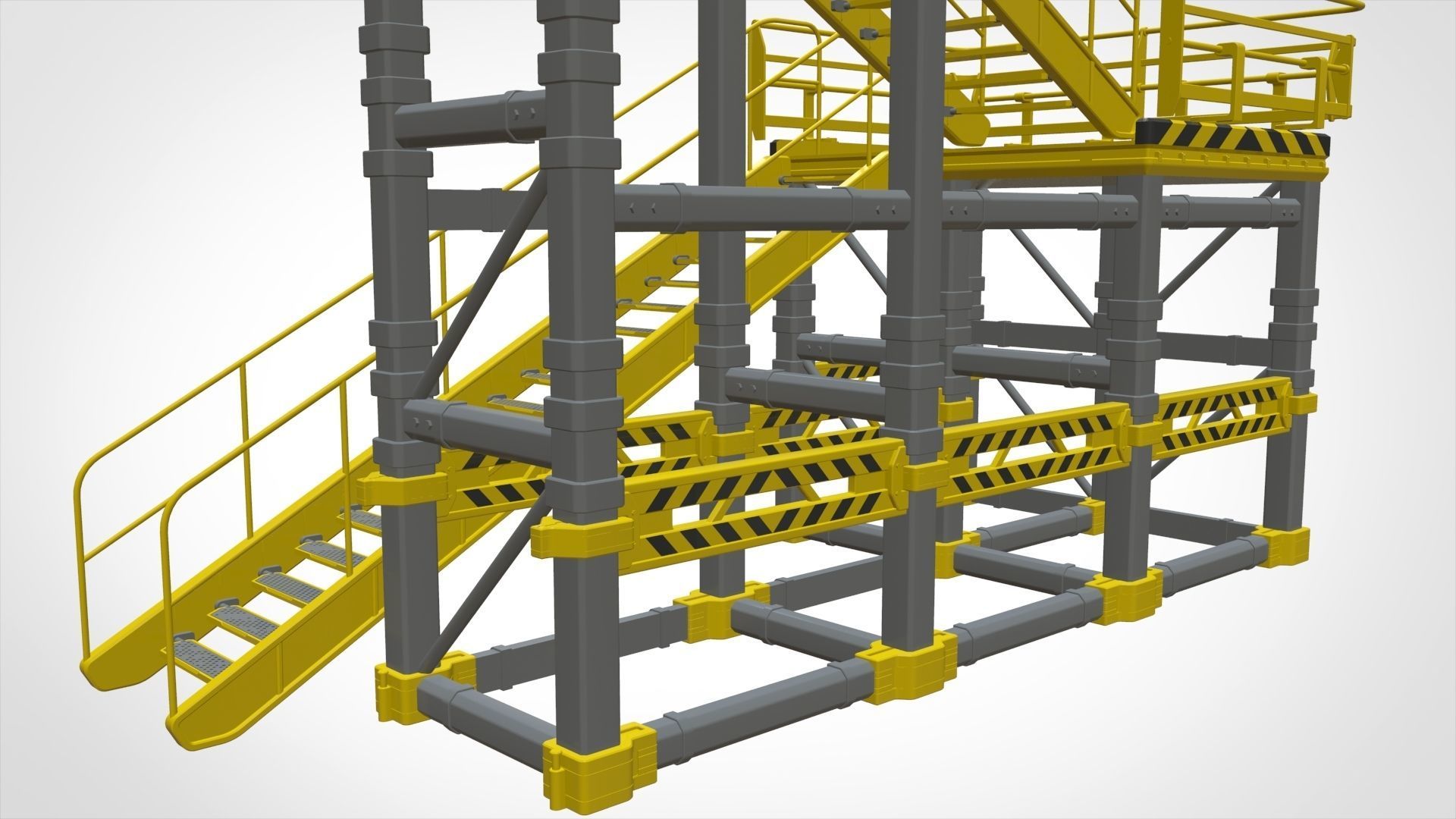 sci-fi stairs 1 3D model_22