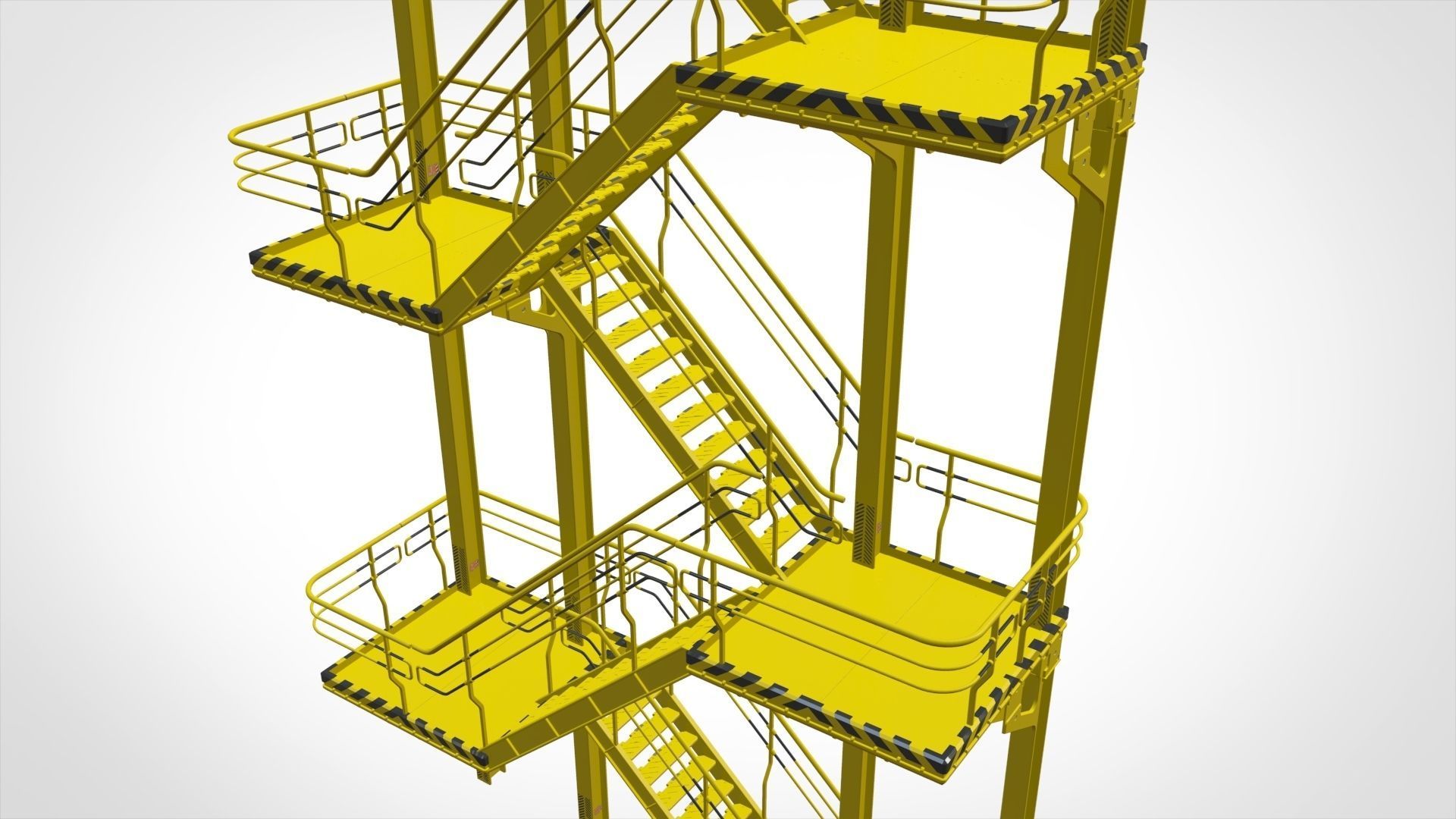 sci-fi stairs 1 3D model_10