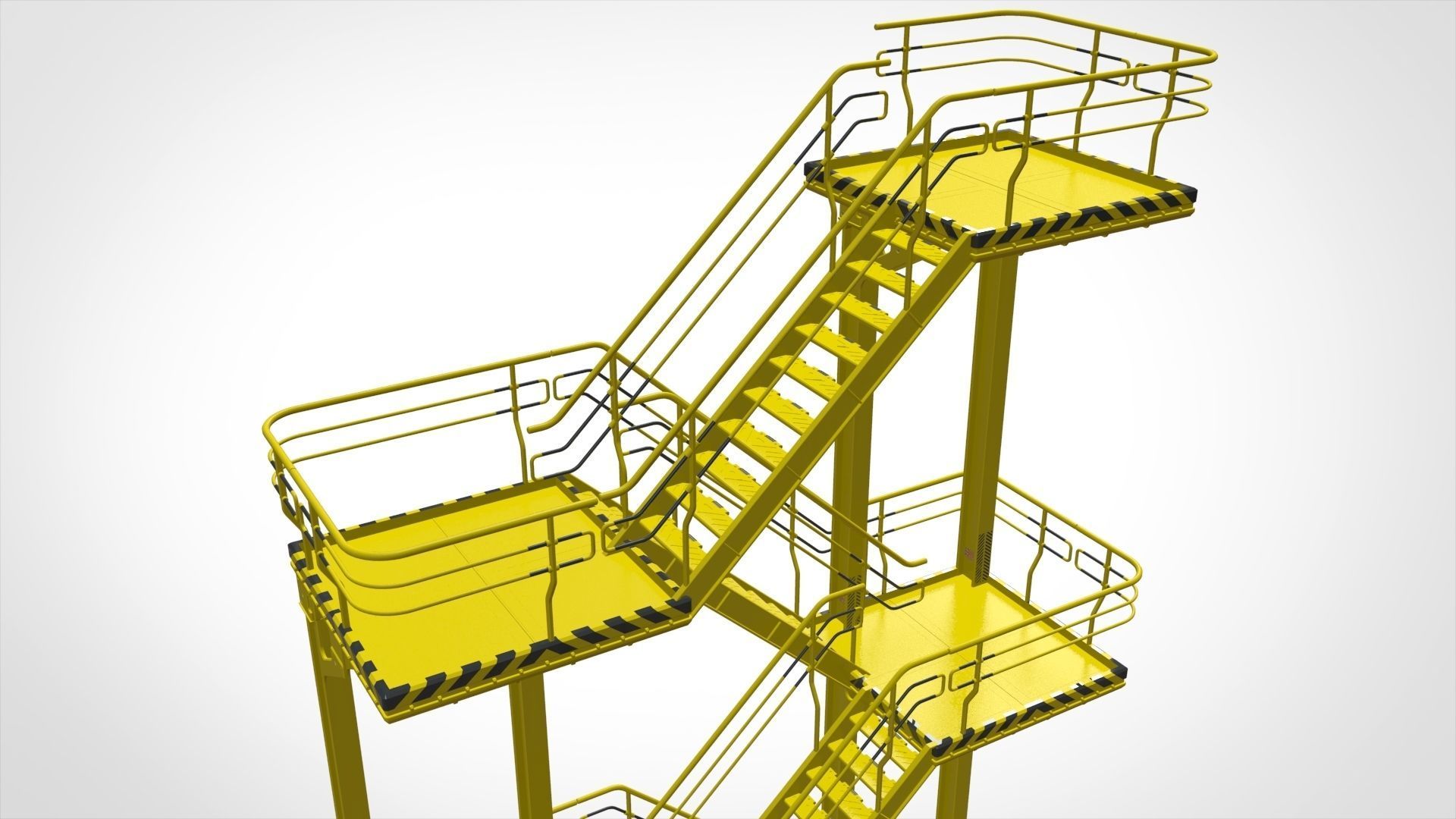 sci-fi stairs 1 3D model_11