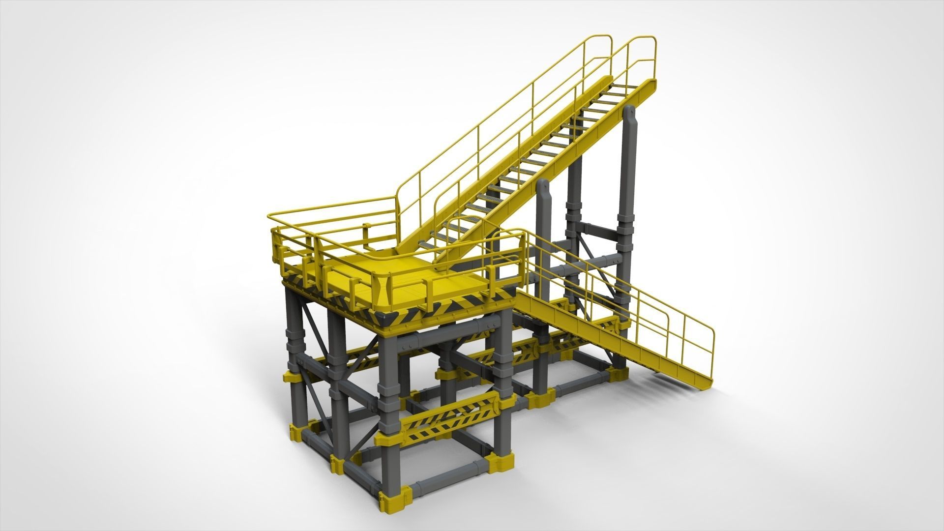 sci-fi stairs 1 3D model_17