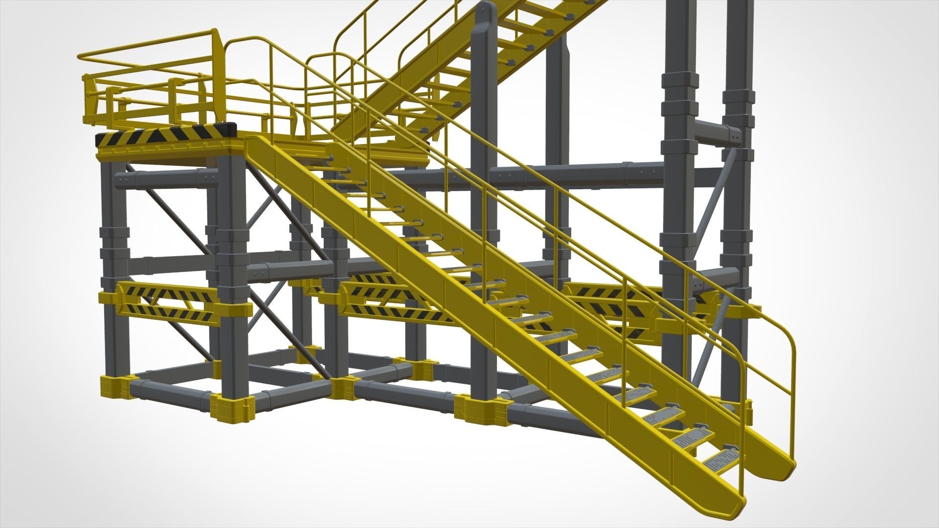 sci-fi stairs 1 3D model_21