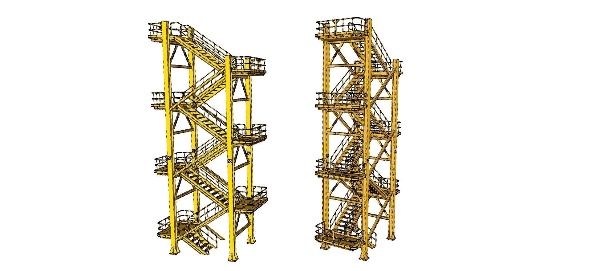 sci-fi stairs 1 3D model_25