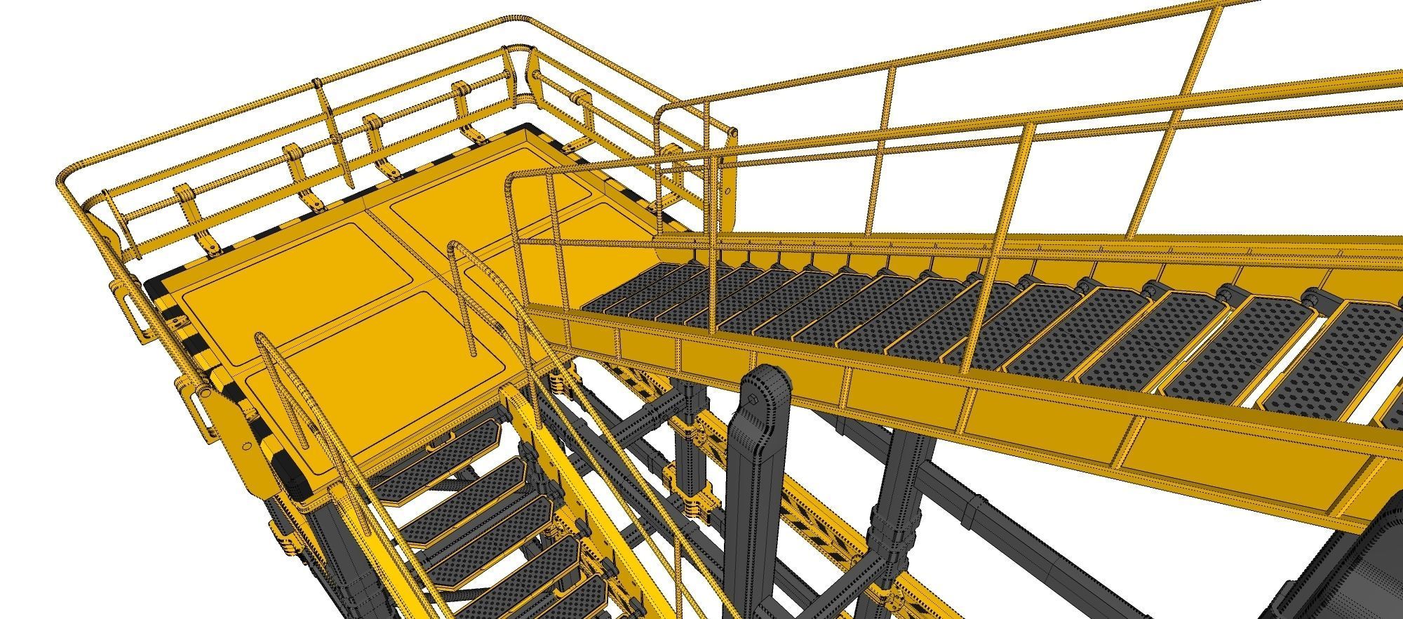 sci-fi stairs 1 3D model_35