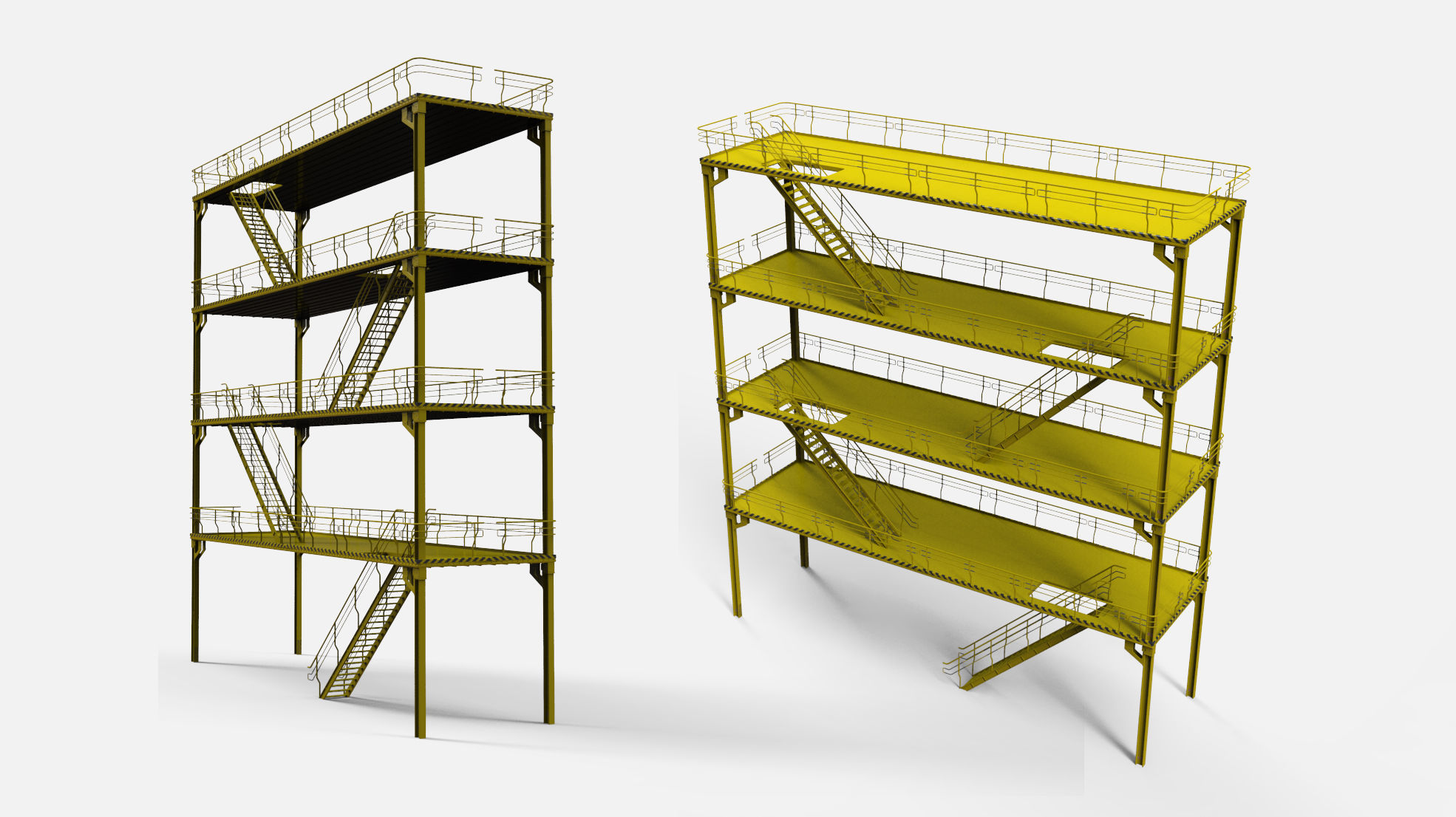 sci-fi stairs 1 3D model_13