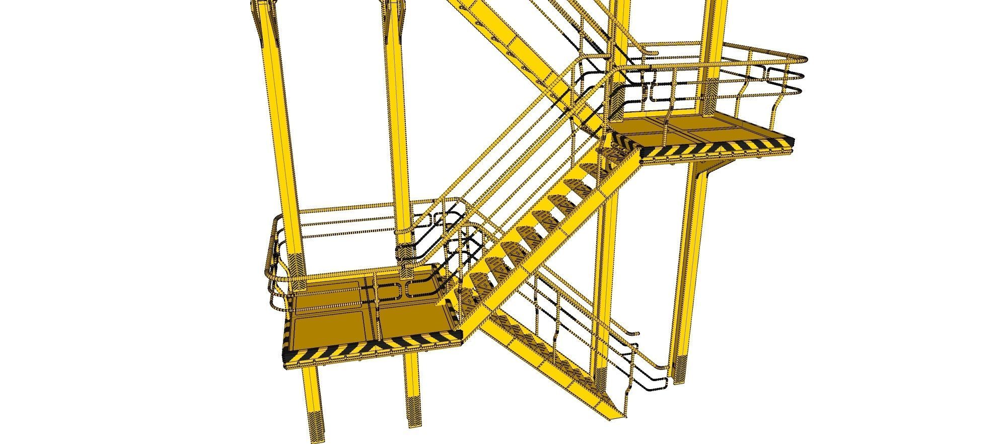 sci-fi stairs 1 3D model_29