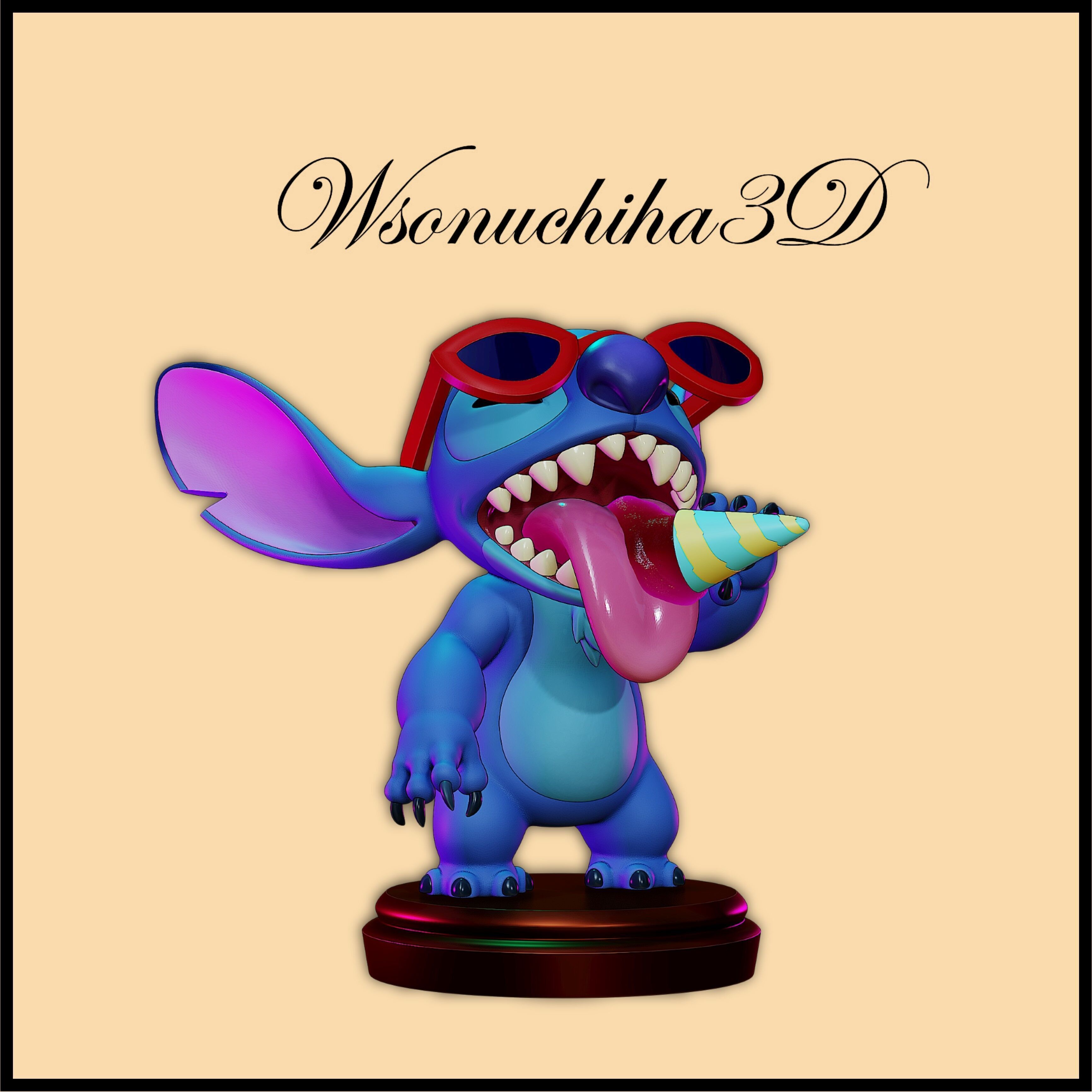 Stitch Figure 2 - Disney 3D print model_1