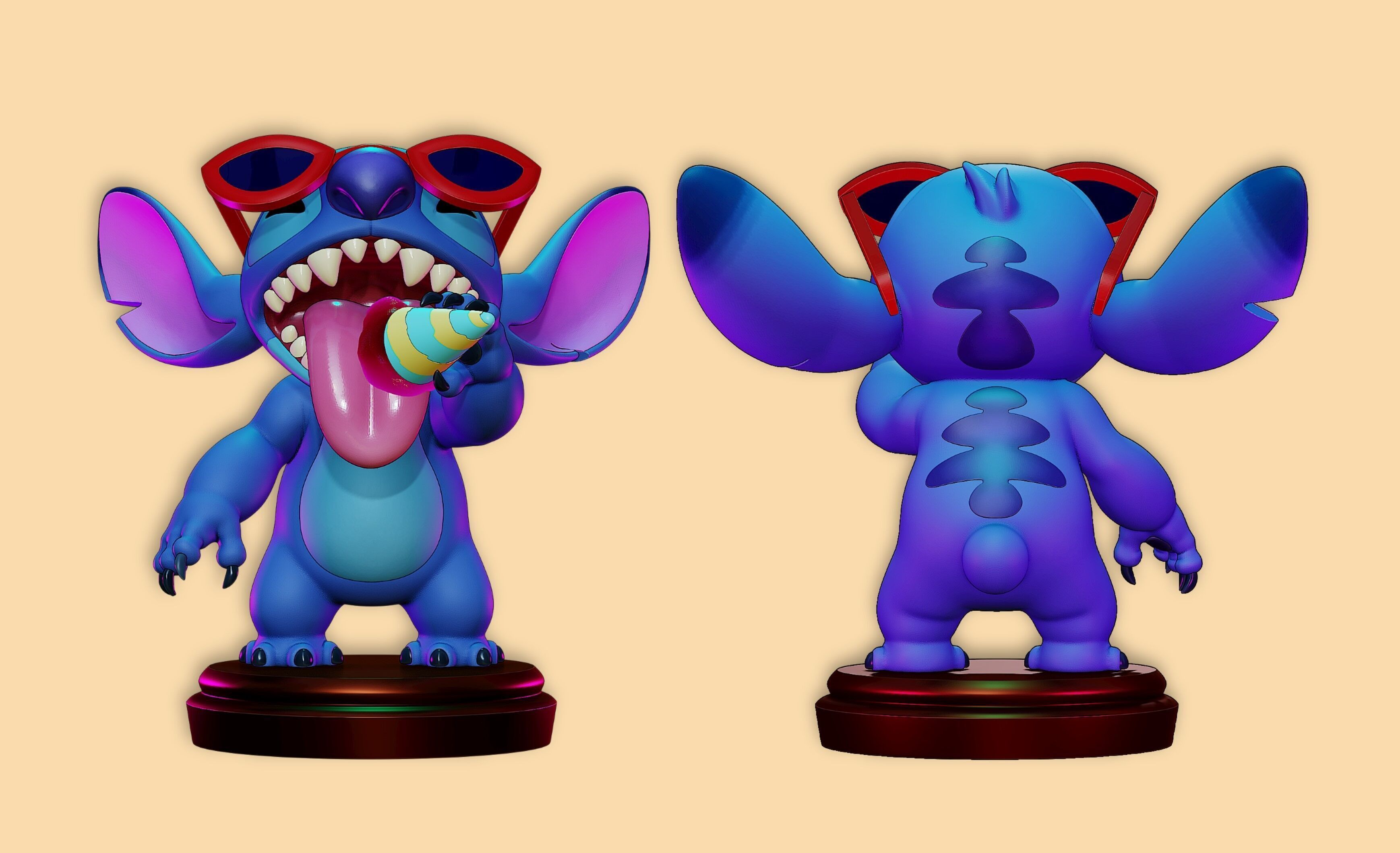 Stitch Figure 2 - Disney 3D print model_4