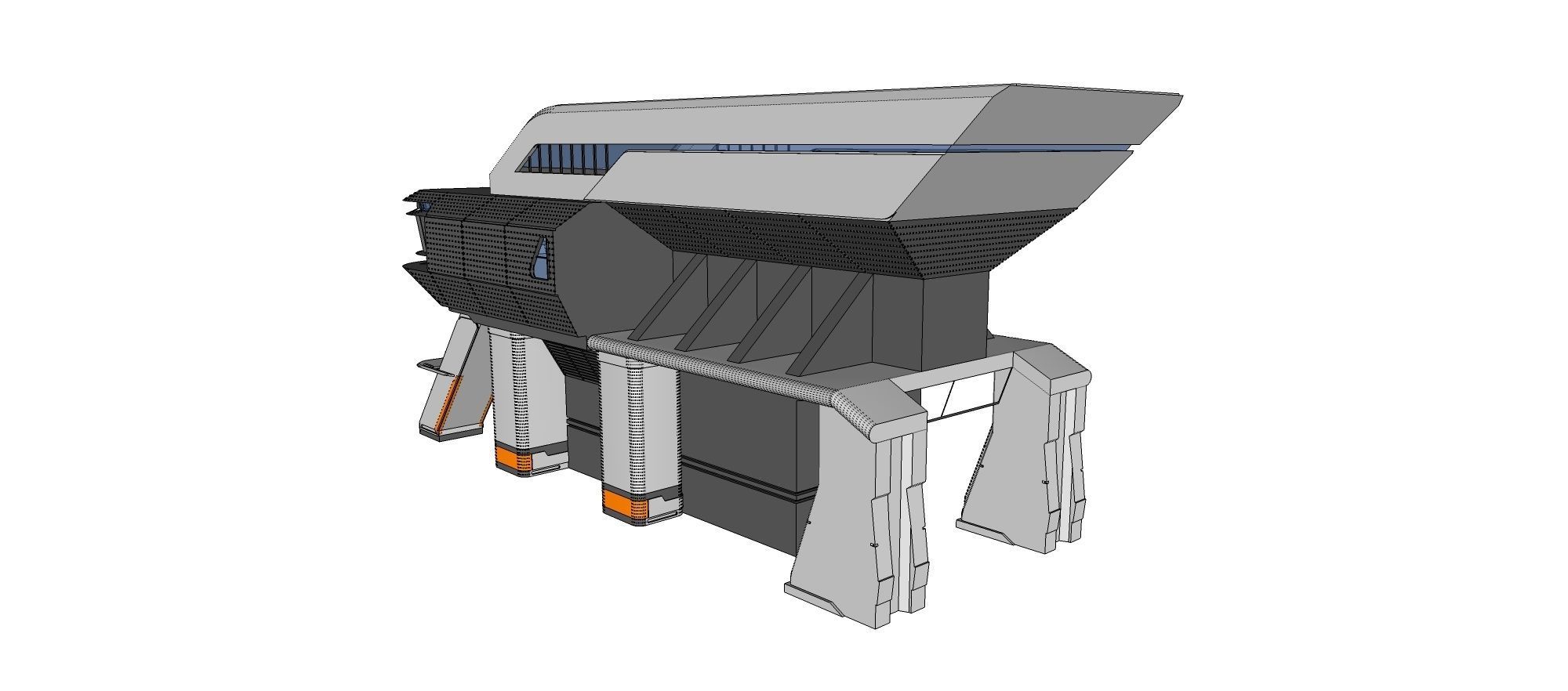 sci-fi architecture 3 3D model_30