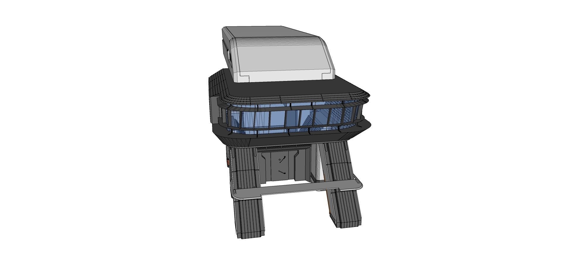 sci-fi architecture 3 3D model_28