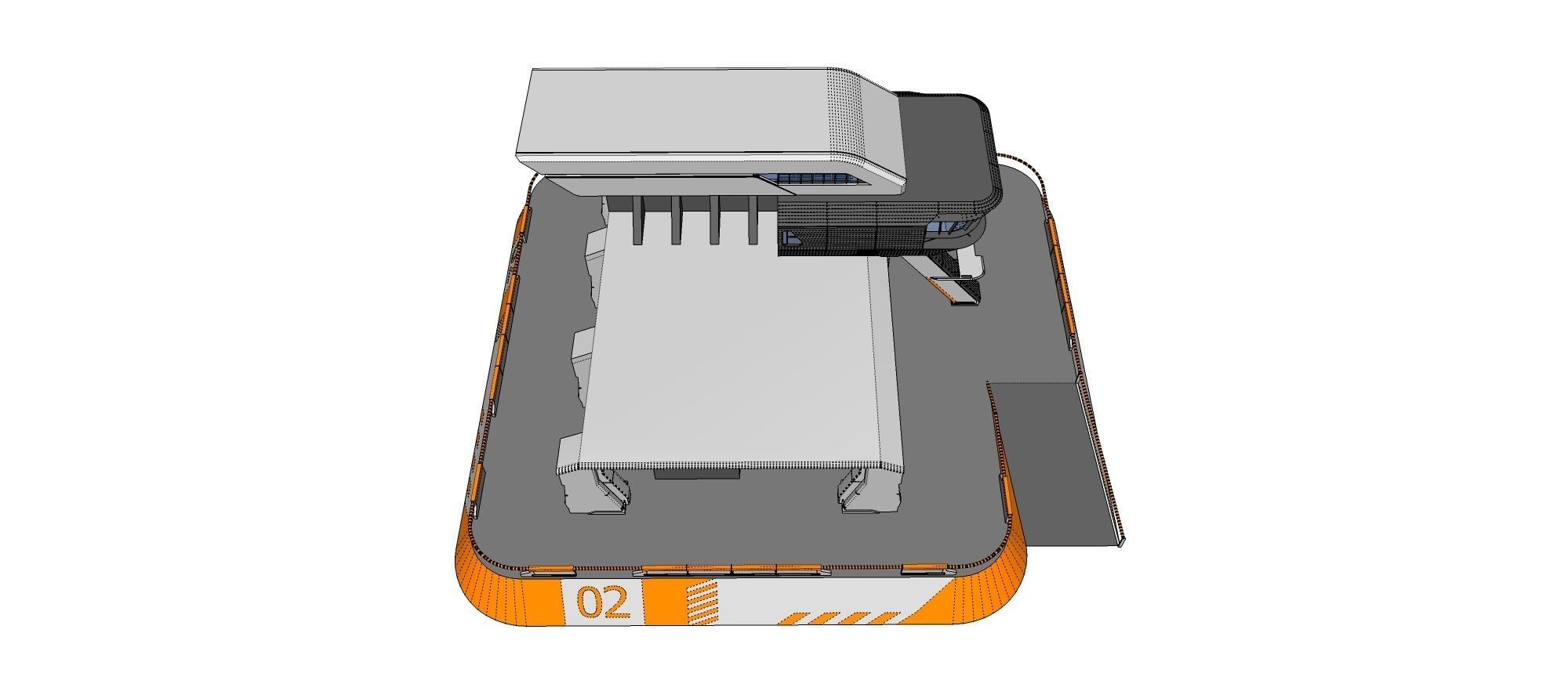 sci-fi architecture 3 3D model_26