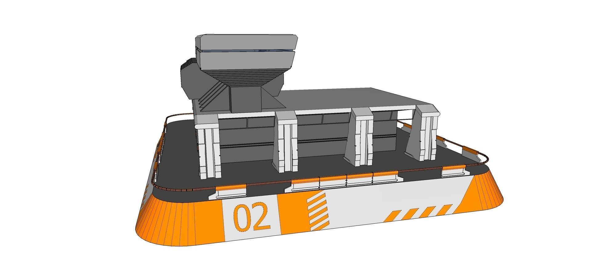 sci-fi architecture 3 3D model_22