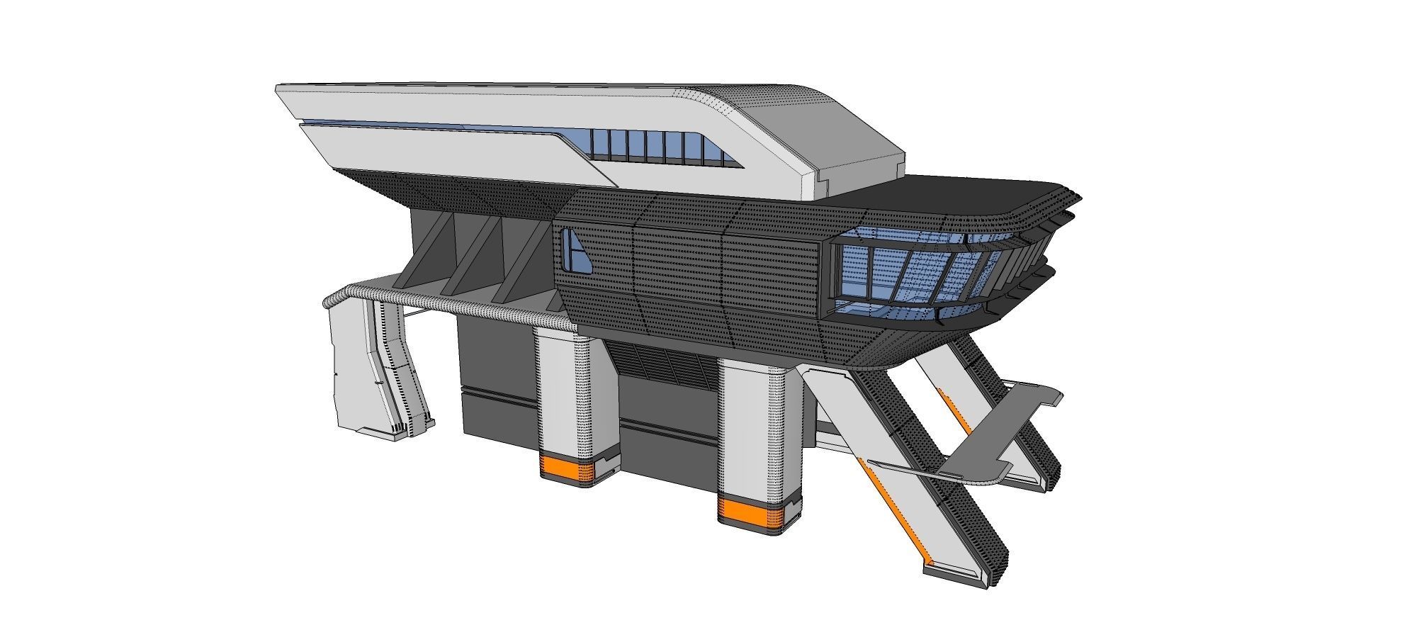 sci-fi architecture 3 3D model_27