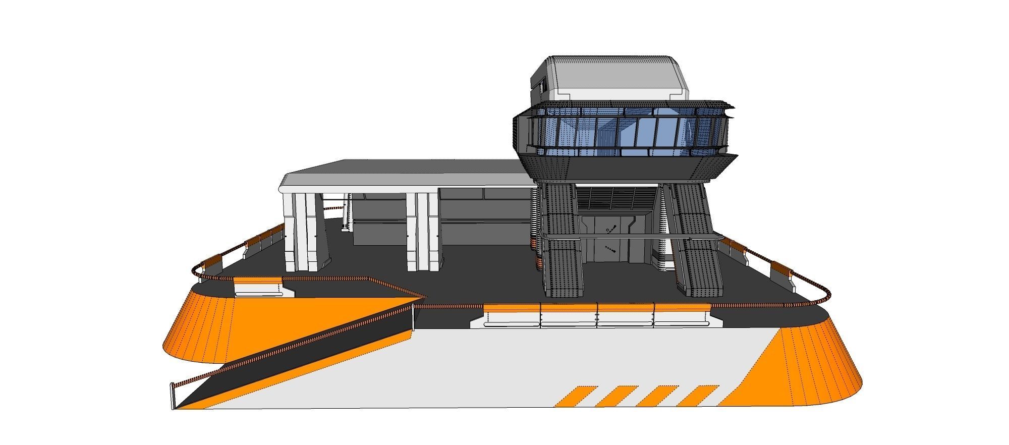 sci-fi architecture 3 3D model_25