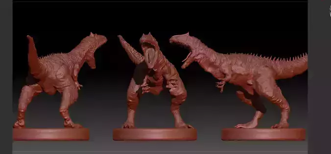Dinosaur Allosaurus STL and OBJ
