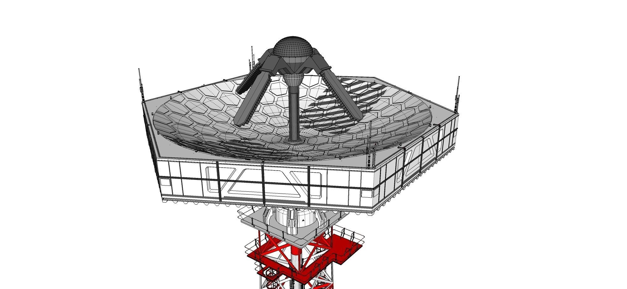 sci-fi antenna post 3 3D model_29