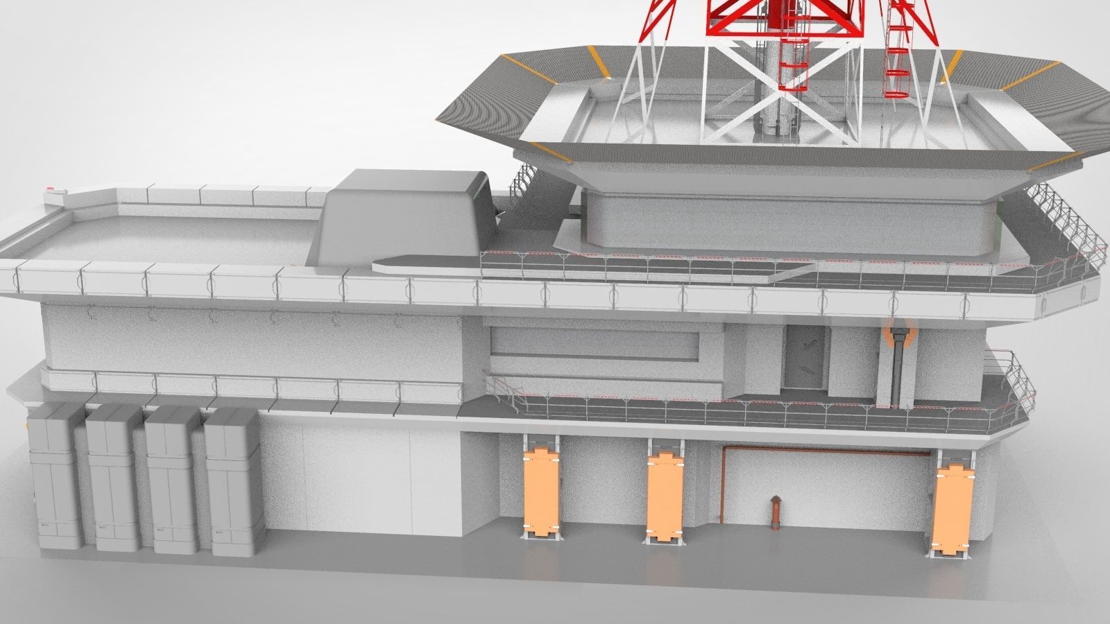 sci-fi antenna post 3 3D model_21