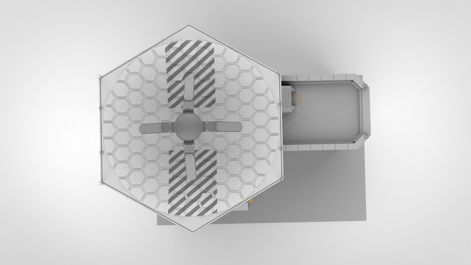 sci-fi antenna post 3 3D model_8