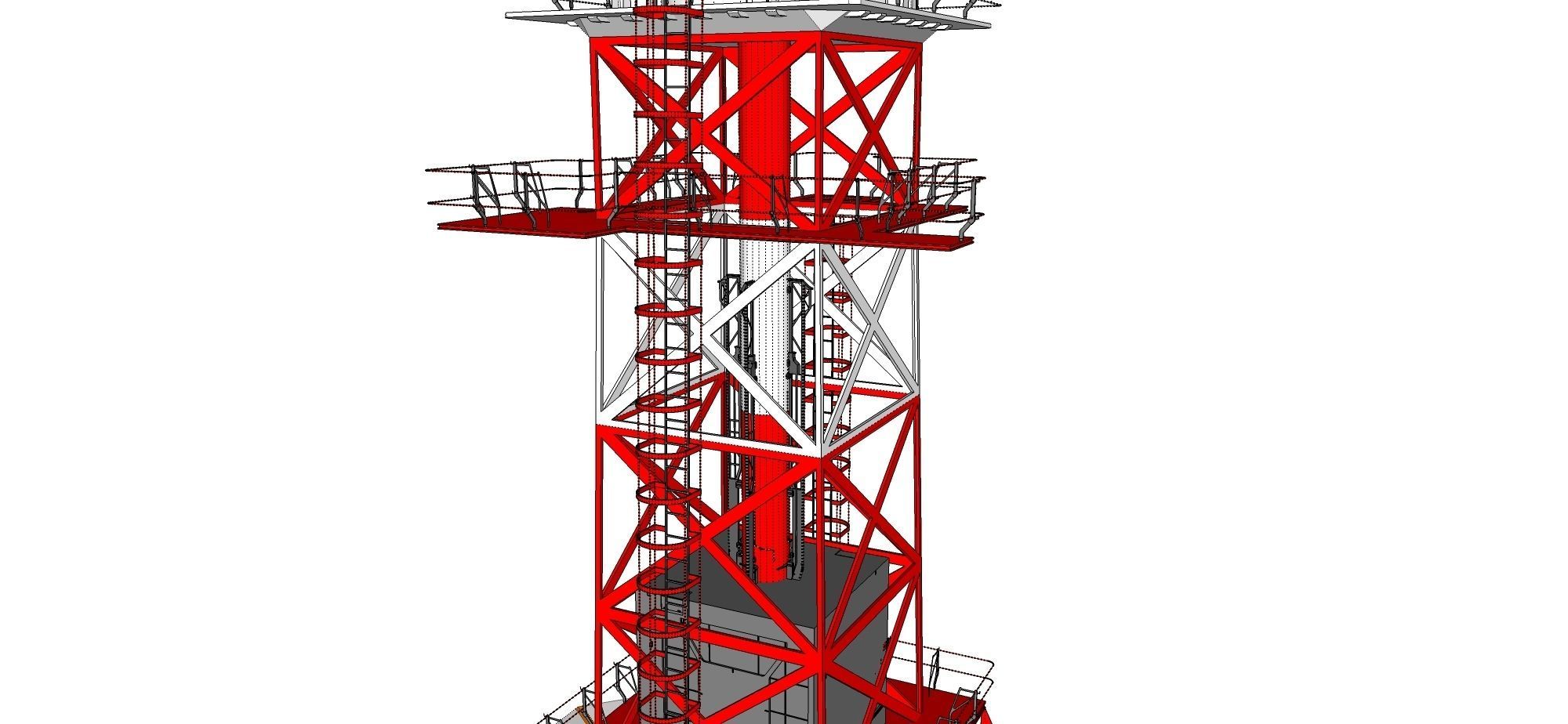 sci-fi antenna post 3 3D model_32