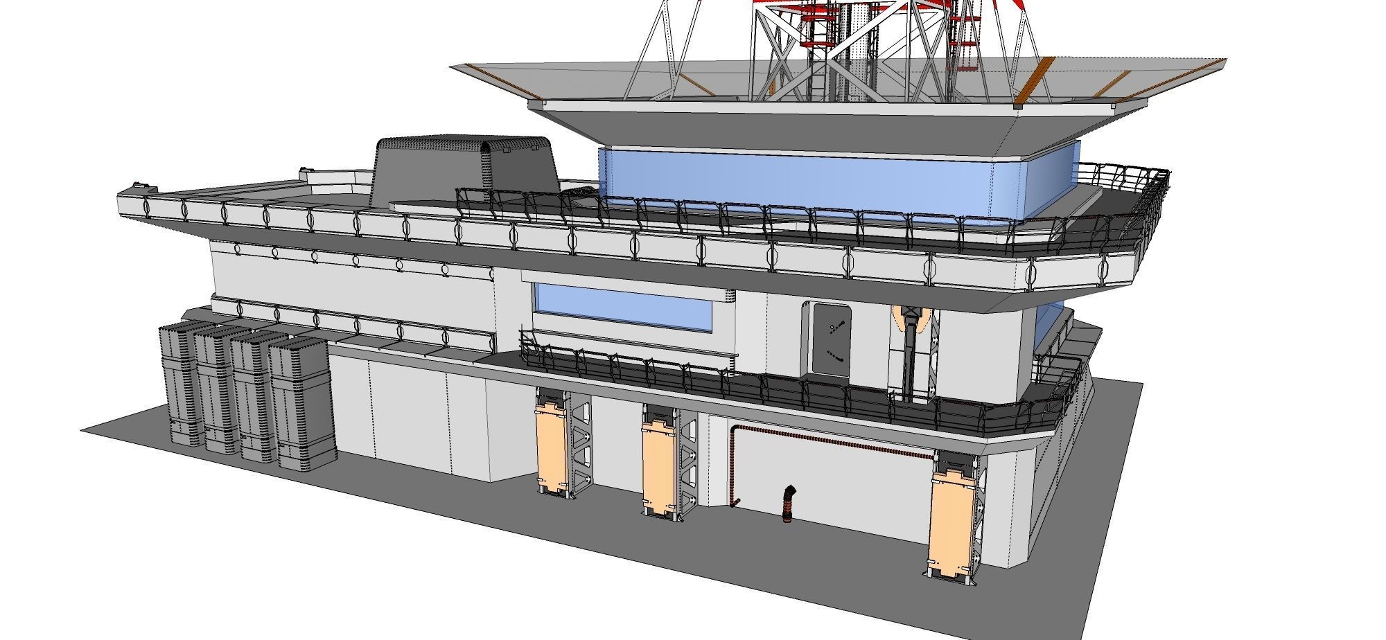 sci-fi antenna post 3 3D model_34