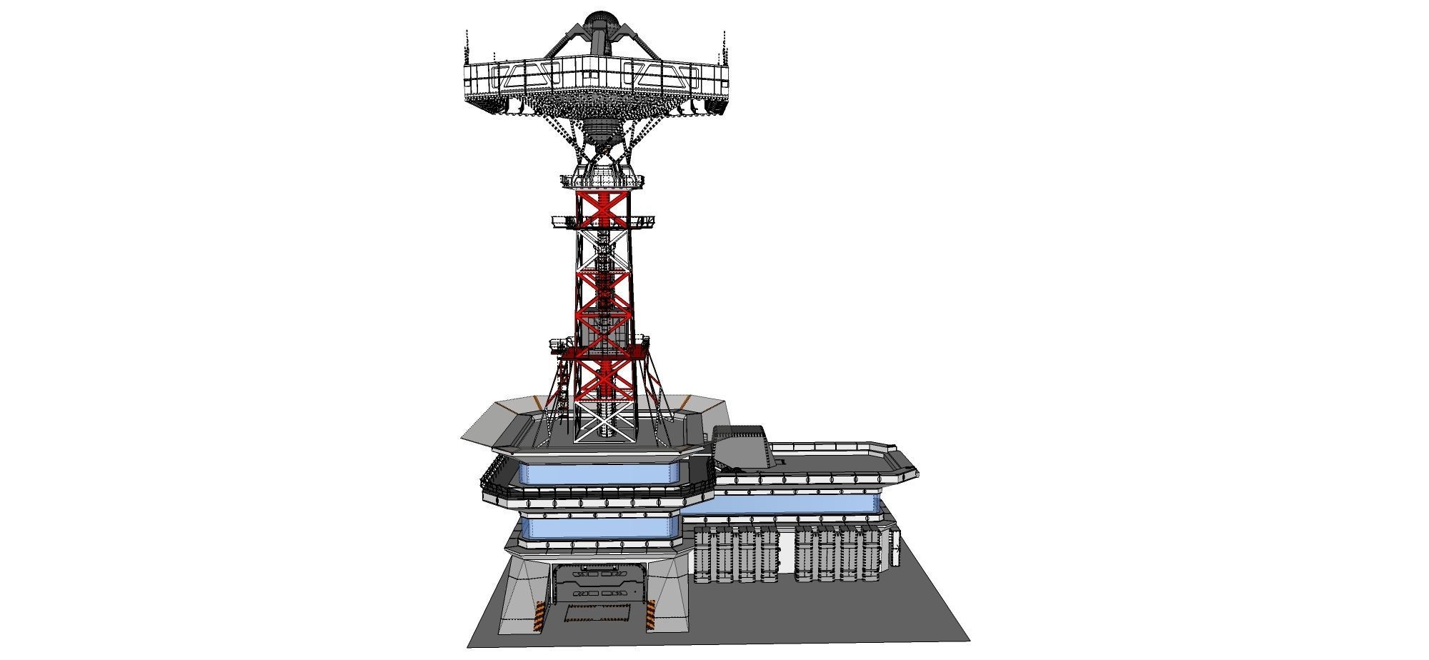 sci-fi antenna post 3 3D model_38