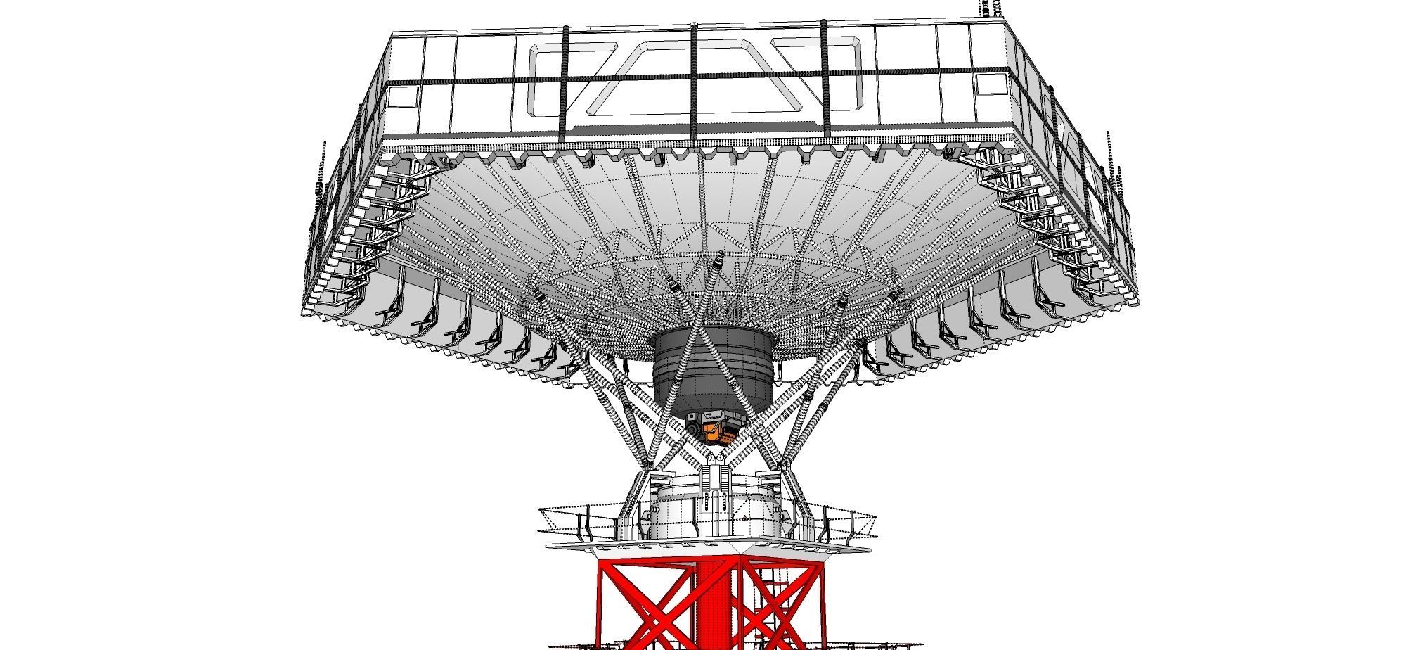 sci-fi antenna post 3 3D model_30