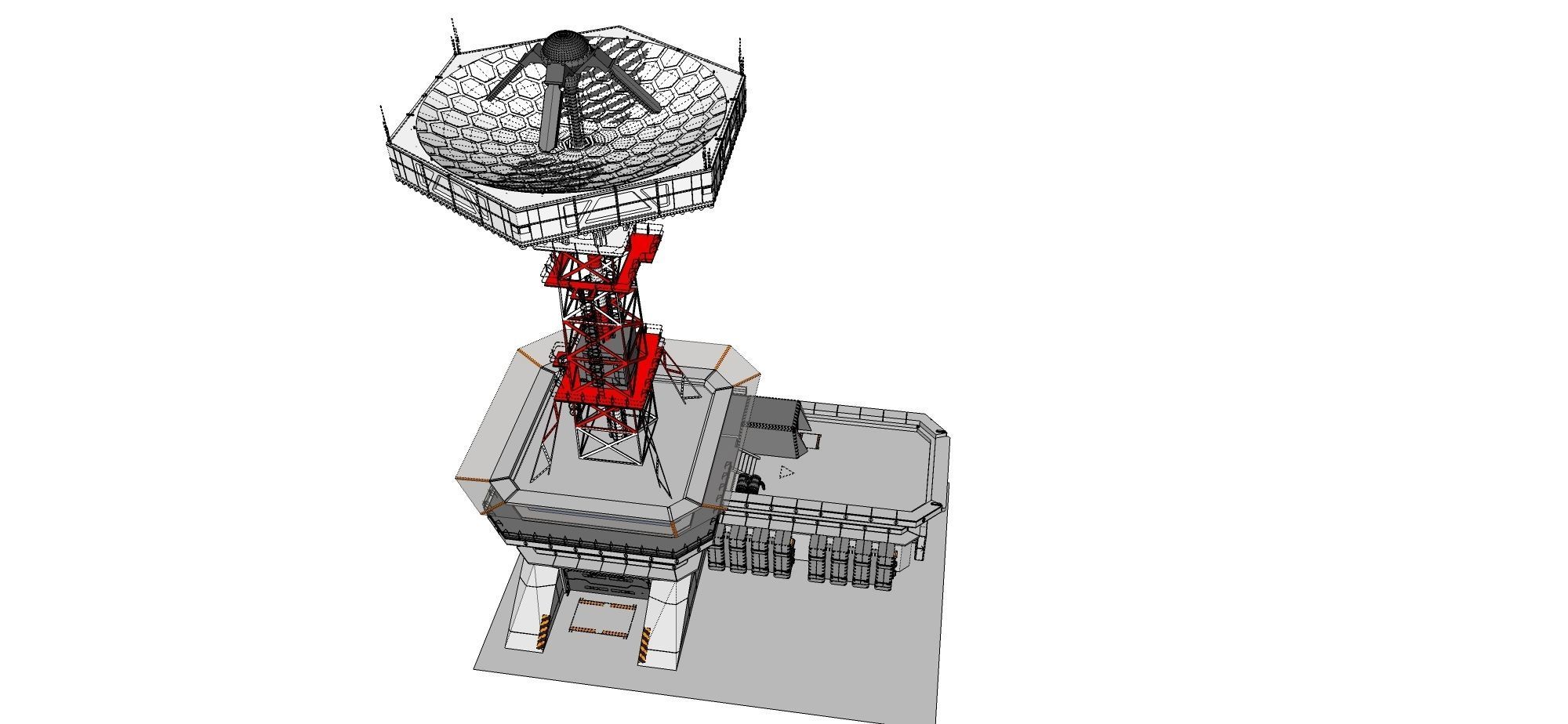 sci-fi antenna post 3 3D model_28