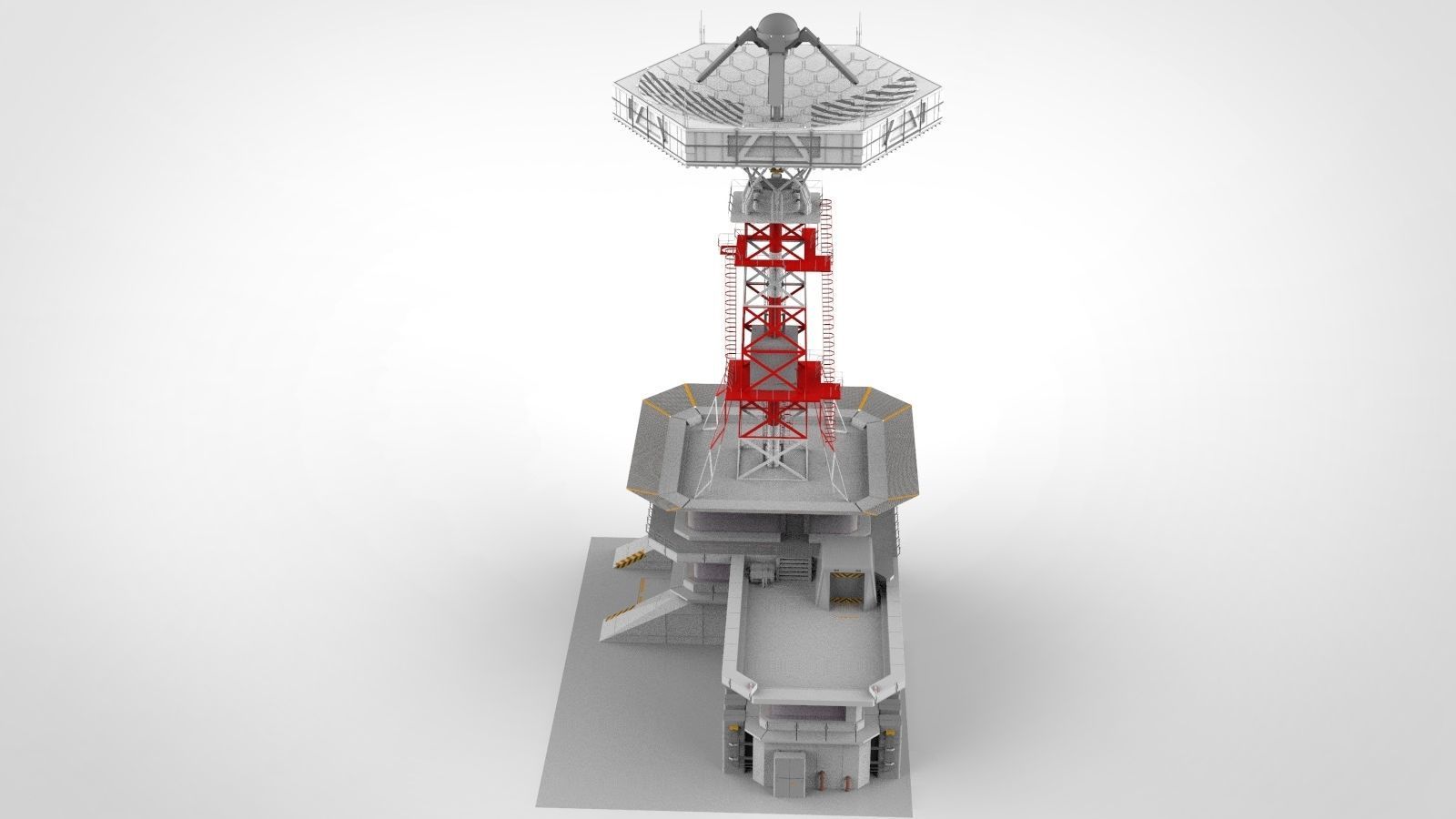 sci-fi antenna post 3 3D model_3