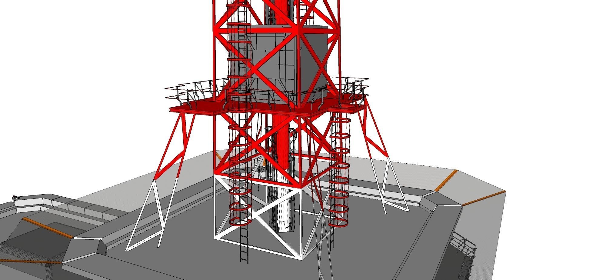 sci-fi antenna post 3 3D model_33