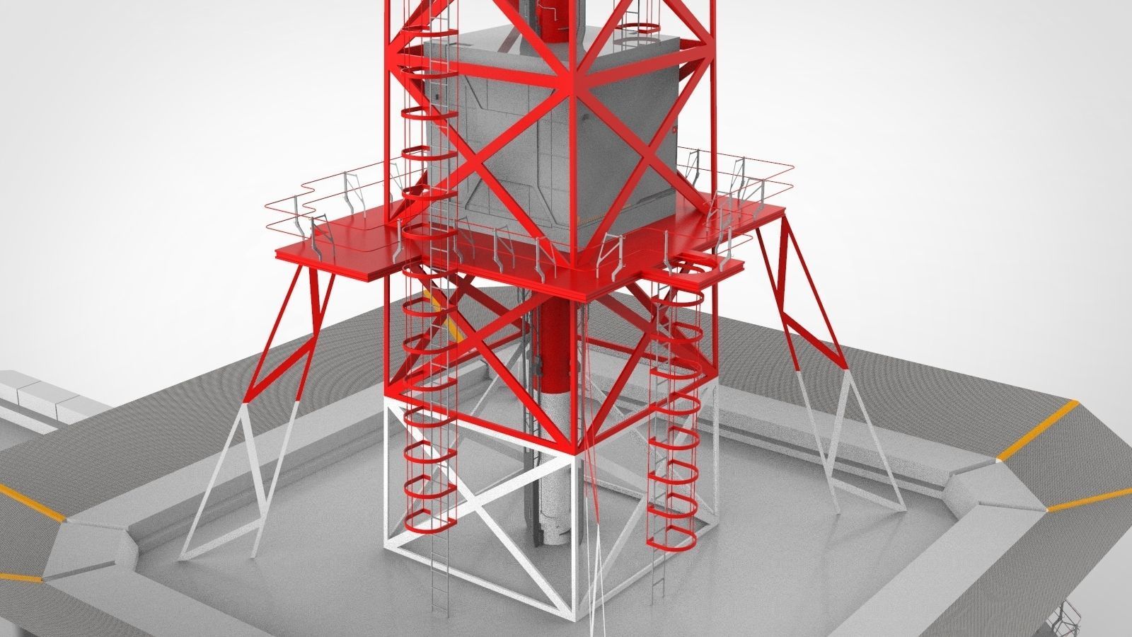 sci-fi antenna post 3 3D model_26