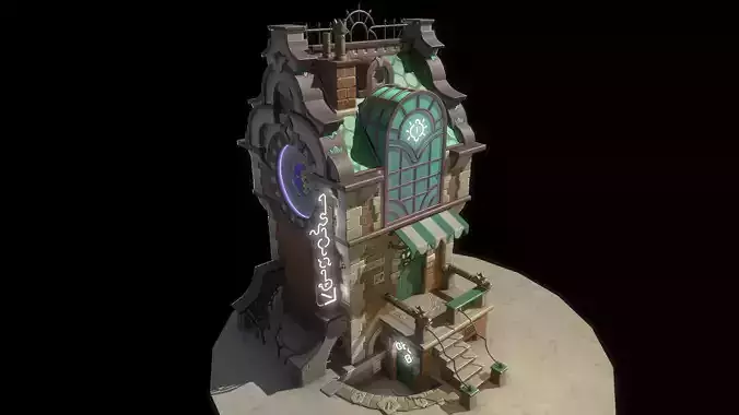 Next generation neon lights for building houses