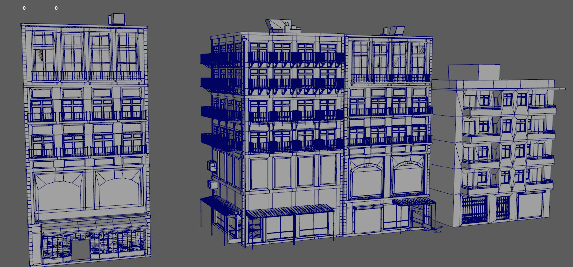 Realistic Red Brick House Architecture Low-poly 3D model_2