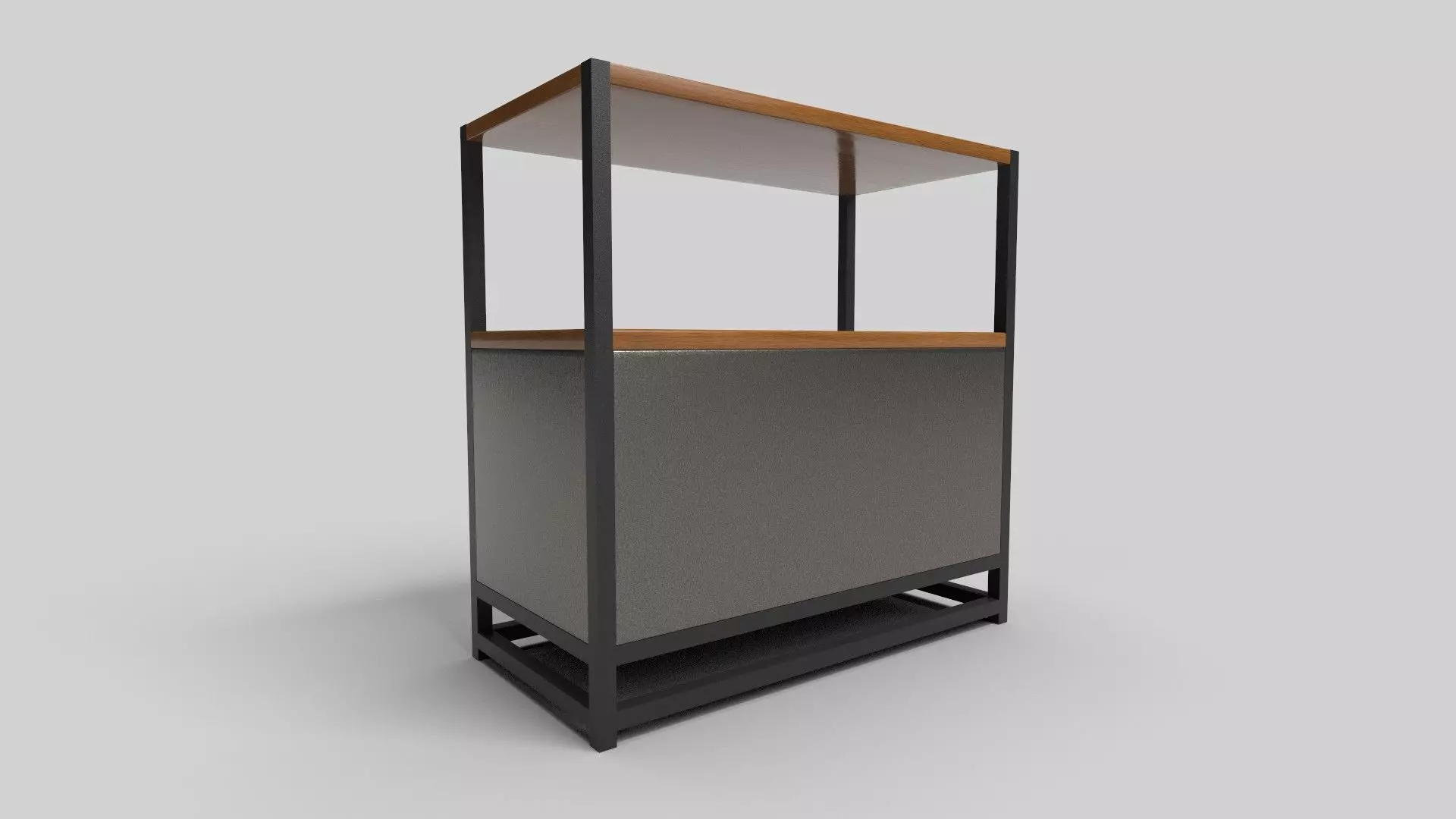 Bookcase CG7 3D model_3